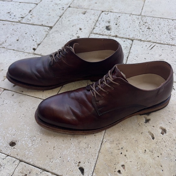 Freebird  Mens Sloane Oxford Size 11 Leather Dress Shoes  Brown main image 6